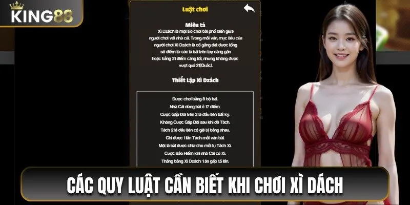 Xì Dách King88 - Phiên Bản Đỉnh Cao Của Game Bài Dân Gian 2 Luật chơi đối với bài blackjack trực tuyến