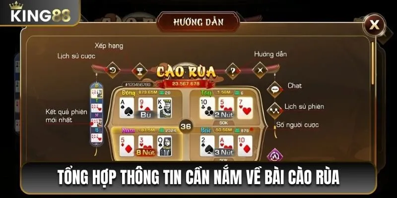 Bài Cào Rùa - Trải Nghiệm Game Bài Đỉnh Cao Tại King88 1 Tổng hợp thông tin cần nắm về bài cào rùa